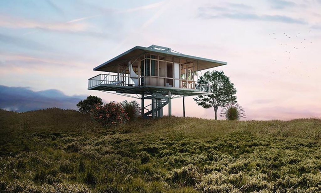 Модульні екобудинки на сваях