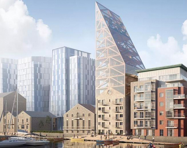 В Дубліні старий вітряний млин перетворять на 72-метрову вежу з сонячними панелями