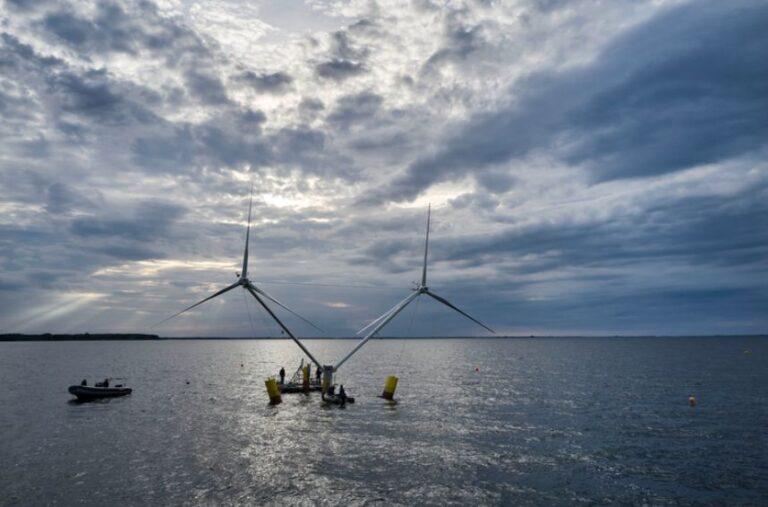 Двотурбінна плавуча вітроелектрична установка пройшла випробування на німецькому узбережжі Балтійського моря