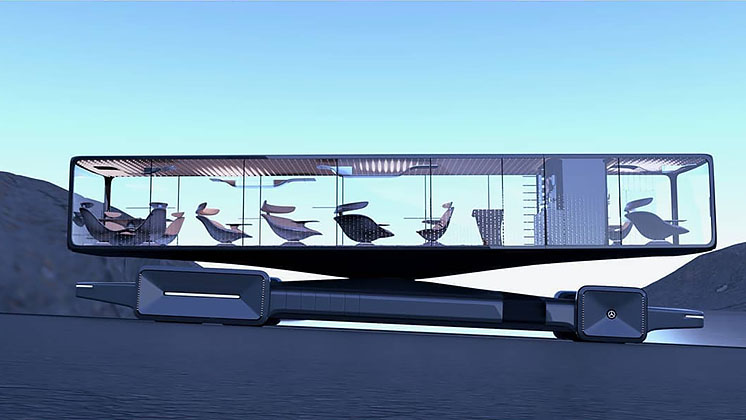 Транспорт майбутнього: дизайнер представив концепт автобуса Mercedes-Benz Horizon Liner 