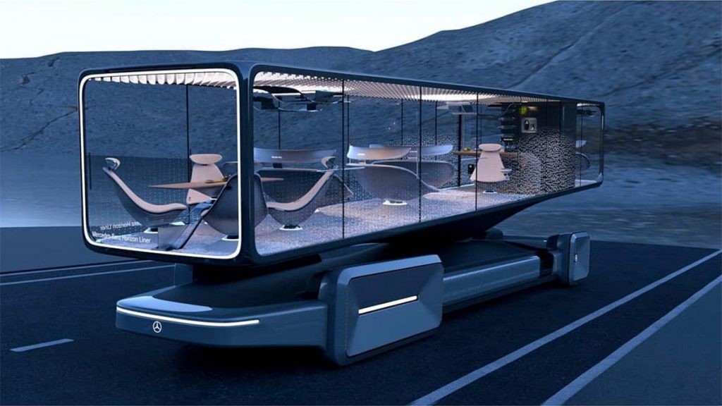 Транспорт майбутнього: дизайнер представив концепт автобуса Mercedes-Benz Horizon Liner