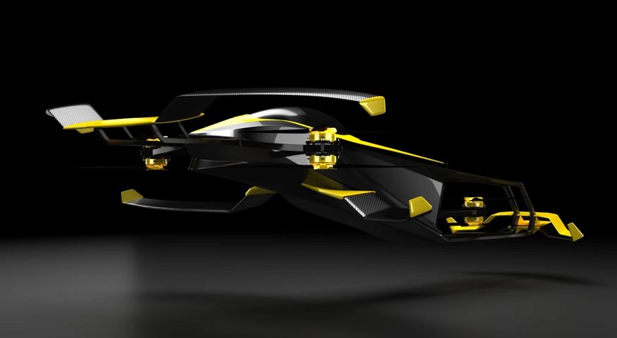 Водневий літаючий автомобіль Carcopter - майбутнє перегон Формули 1