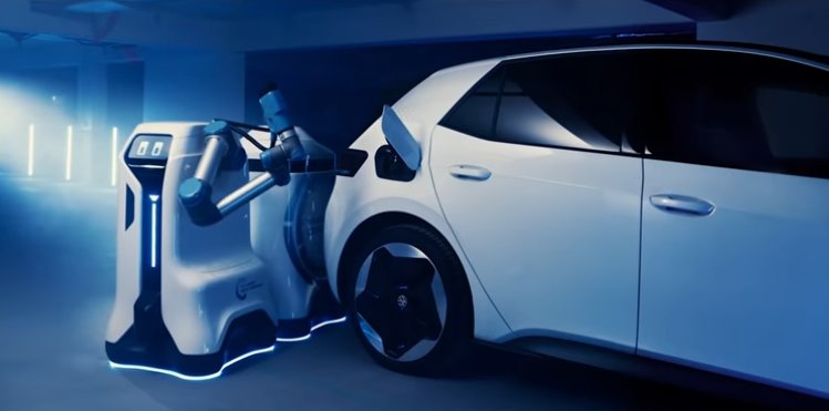 Volkswagen представив перший діючий прототип автономного робота для зарядки електромобілів