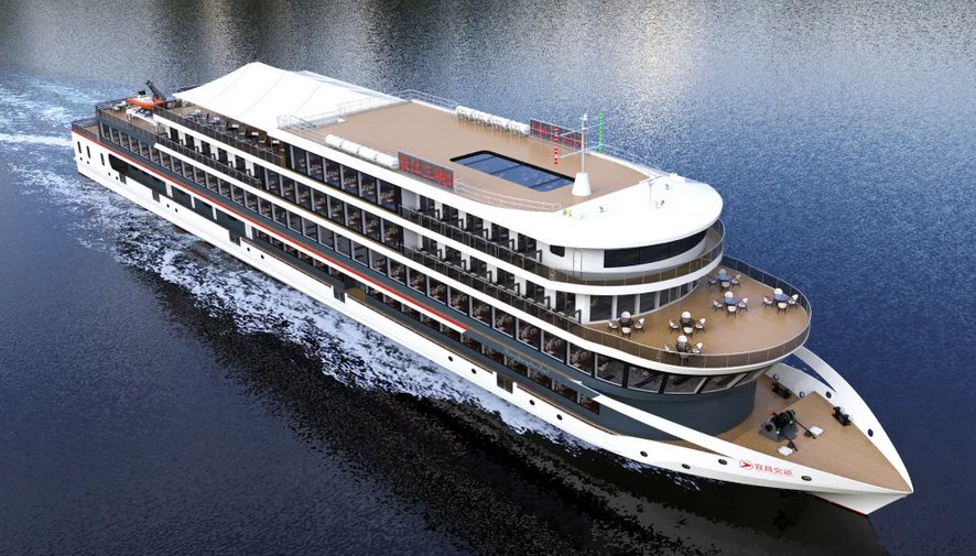 У Китаї триває будівництво найбільшого у світі судна Yangtze River Gorges No. 1 на електротязі