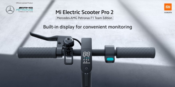 Китайська компанія Xiaomi офіційно представила електросамокат Mi Electric Scooter Pro 2 Mercedes-AMG Petronas F1 Team Edition.