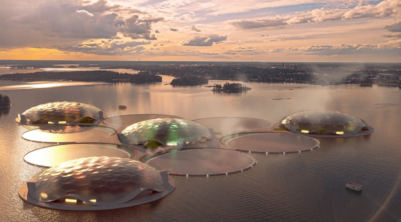 Плавучі острови Carlo Ratti Associati у Фінській затоці будуть обігрівати Гельсінкі як гігантську теплову помпу