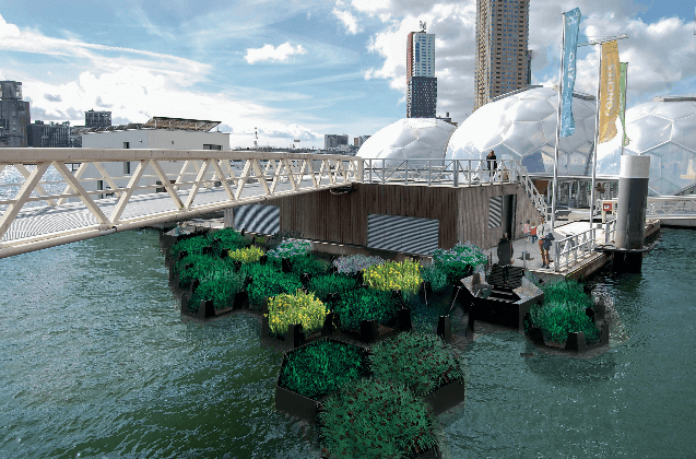 У Роттердамі створили парк на воді з переробленого сміття